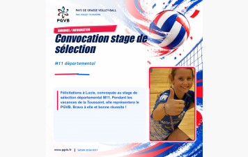 Stage sélection départementale M11